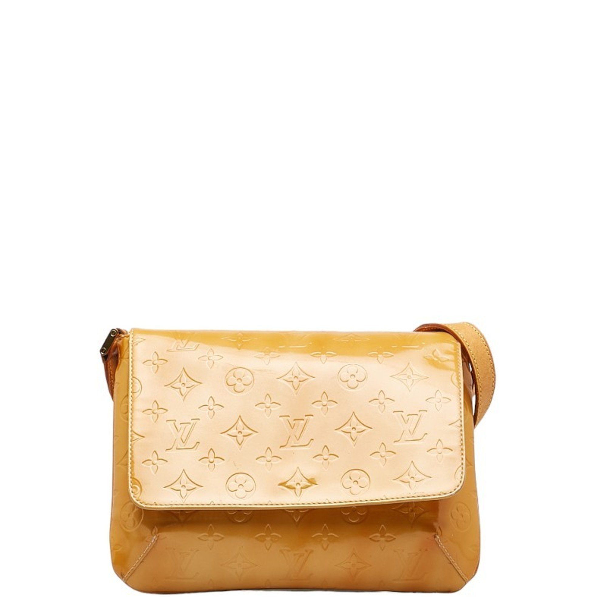 Louis Vuitton Monogram Vernis Thompson Street Shoulder Bag M91008 Yellow Pate...